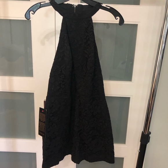 NWT bebe corded lace romper Black (4) - Picture 5 of 5